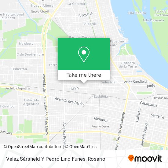 Vélez Sársfield Y Pedro Lino Funes map