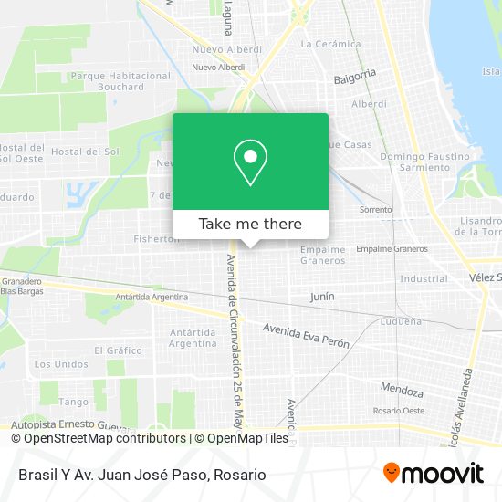Mapa de Brasil Y Av. Juan José Paso