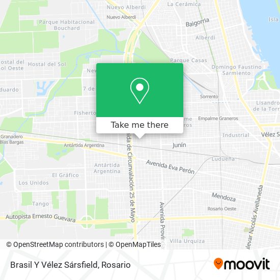 Mapa de Brasil Y Vélez Sársfield