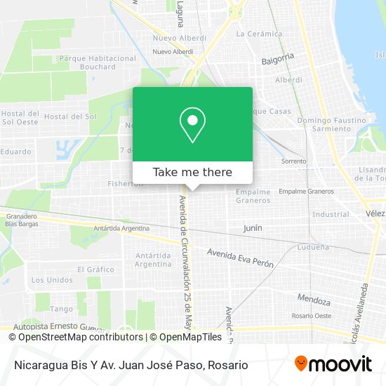 Nicaragua Bis Y Av. Juan José Paso map