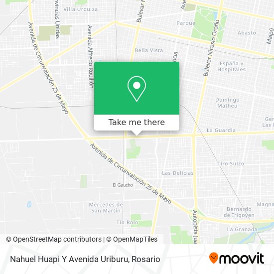 Nahuel Huapi Y Avenida Uriburu map
