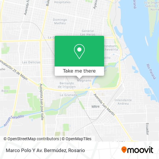 Marco Polo Y Av. Bermúdez map