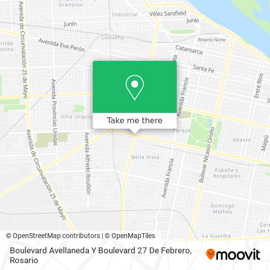 Boulevard Avellaneda Y Boulevard 27 De Febrero map