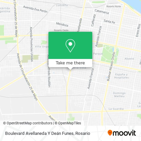 Boulevard Avellaneda Y Deán Funes map
