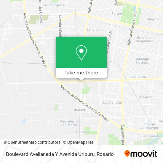 Mapa de Boulevard Avellaneda Y Avenida Uriburu