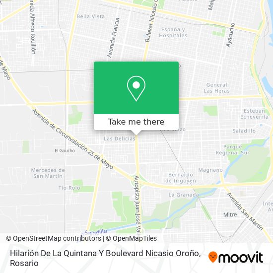 Hilarión De La Quintana Y Boulevard Nicasio Oroño map