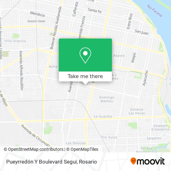 Pueyrredón Y Boulevard Seguí map