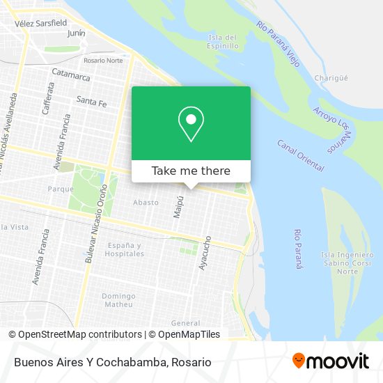 Mapa de Buenos Aires Y Cochabamba