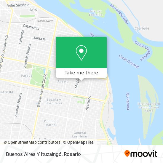 Buenos Aires Y Ituzaingó map