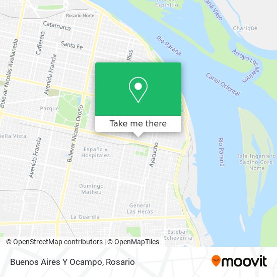 Buenos Aires Y Ocampo map