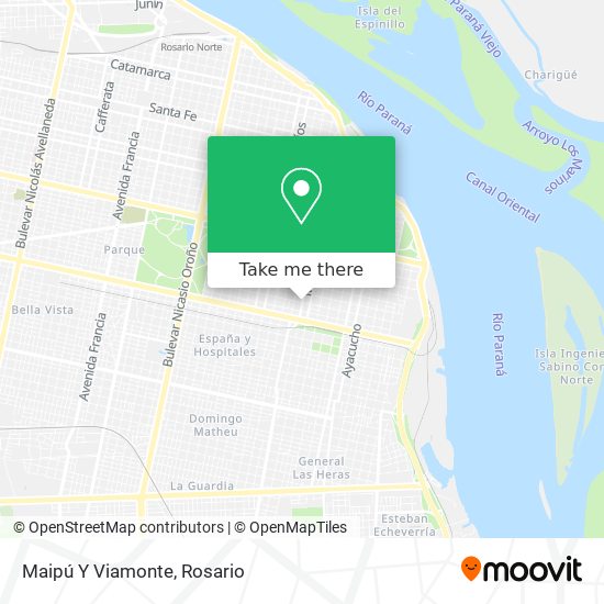 Mapa de Maipú Y Viamonte