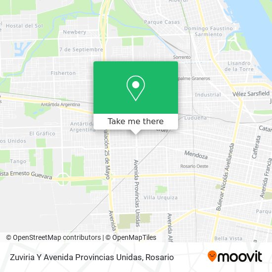 Mapa de Zuviria Y Avenida Provincias Unidas