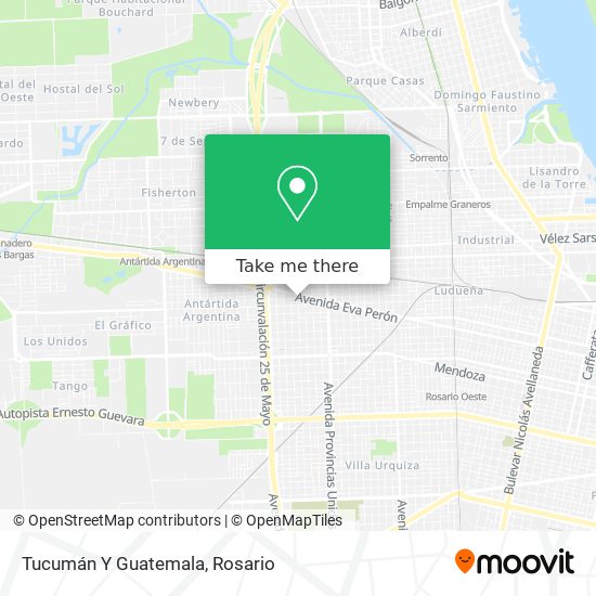 Mapa de Tucumán Y Guatemala
