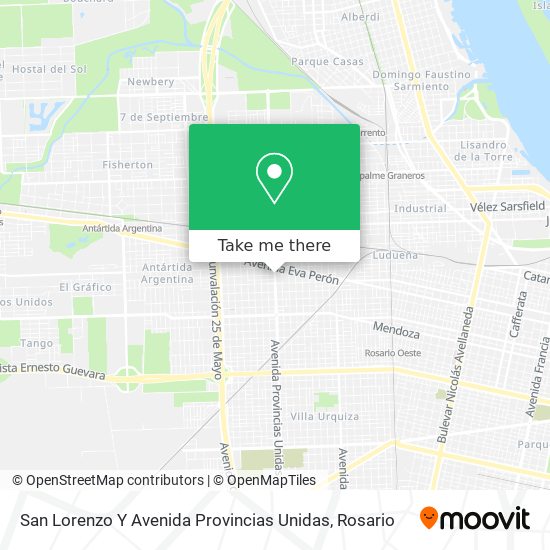 San Lorenzo Y Avenida Provincias Unidas map