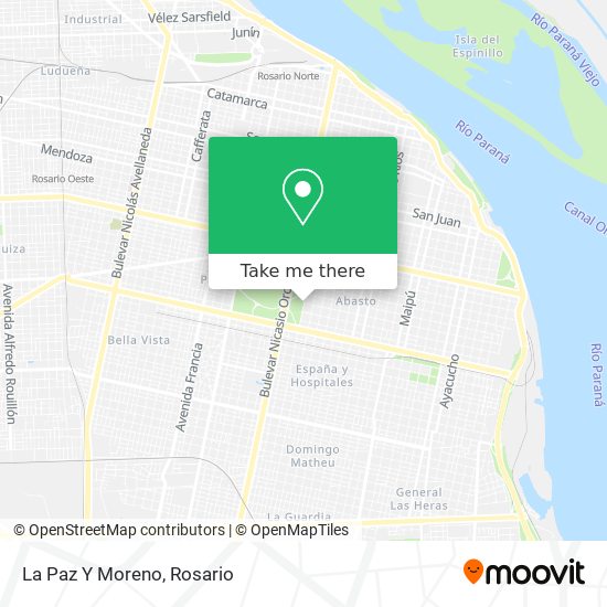 Mapa de La Paz Y Moreno