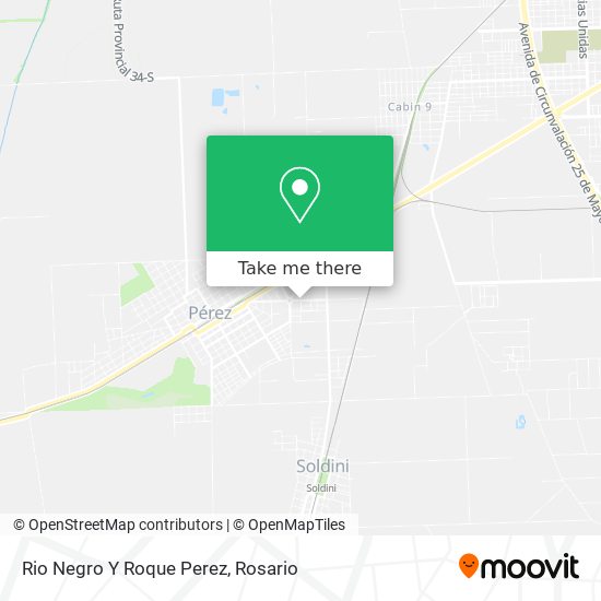 Rio Negro Y Roque Perez map