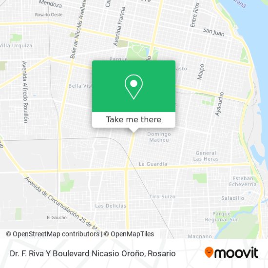 Dr. F. Riva Y Boulevard Nicasio Oroño map