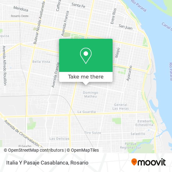 Italia Y Pasaje Casablanca map