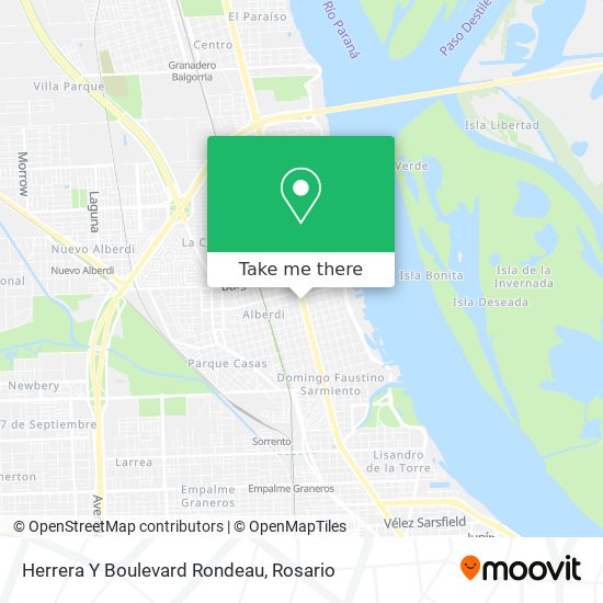 Mapa de Herrera Y Boulevard Rondeau