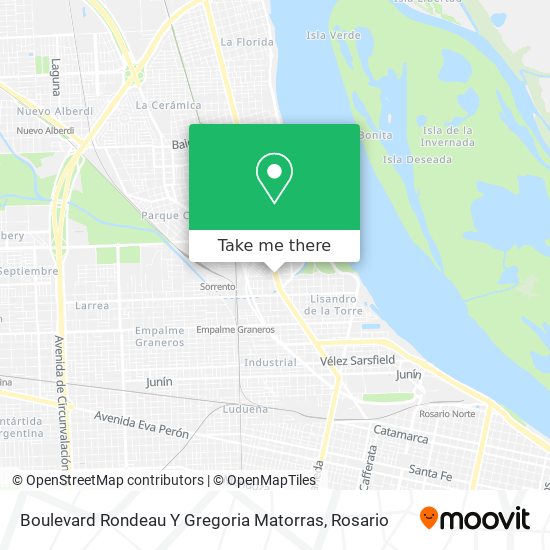 Boulevard Rondeau Y Gregoria Matorras map