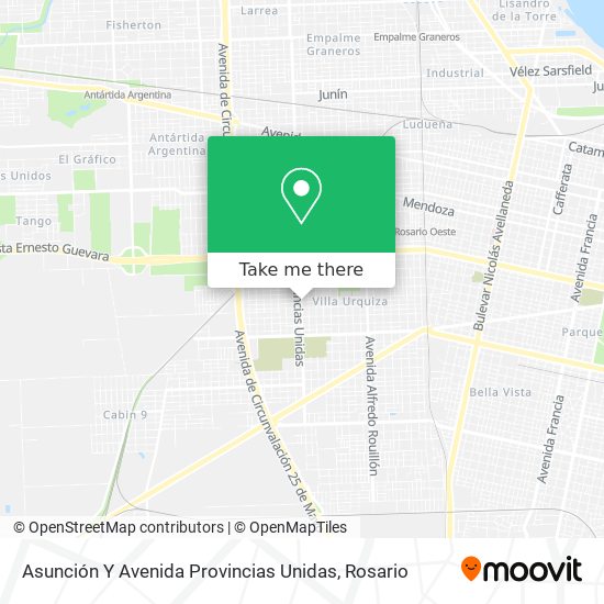 Asunción Y Avenida Provincias Unidas map