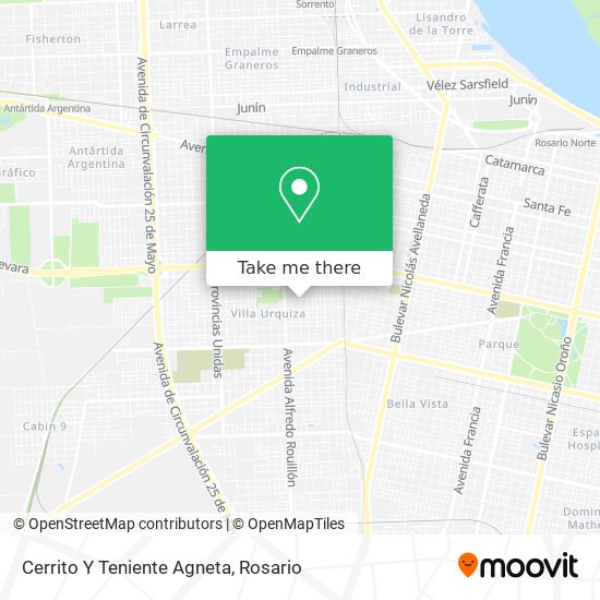 Mapa de Cerrito Y Teniente Agneta