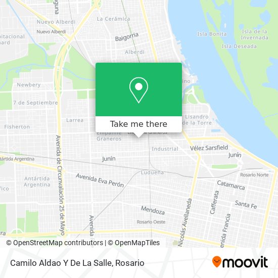 Camilo Aldao Y De La Salle map