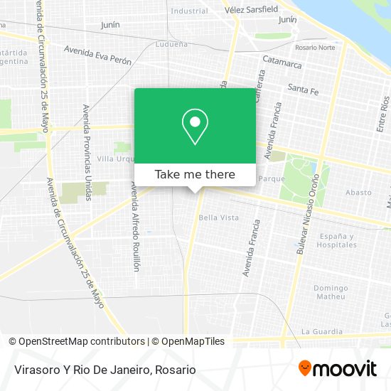 Mapa de Virasoro Y Rio De Janeiro