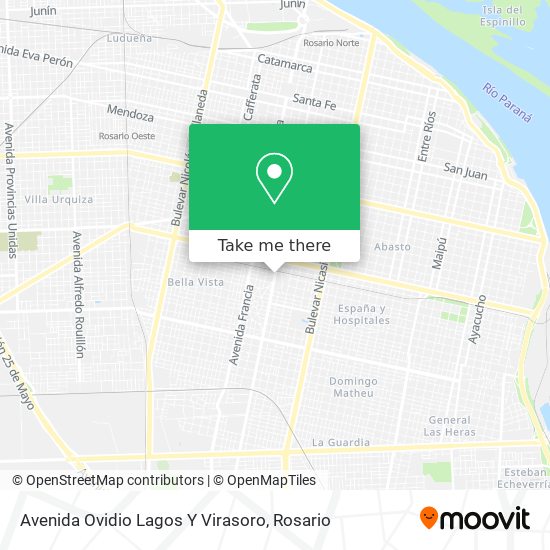 Mapa de Avenida Ovidio Lagos Y Virasoro