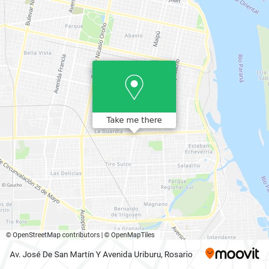 Mapa de Av. José De San Martín Y Avenida Uriburu