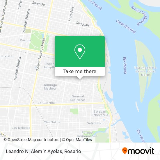 Leandro N. Alem Y Ayolas map