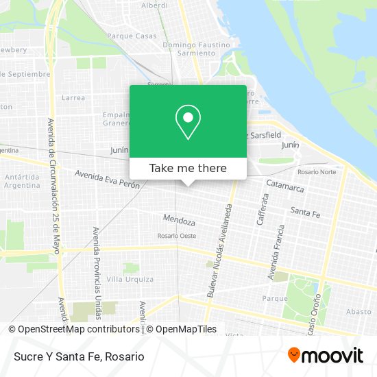 Mapa de Sucre Y Santa Fe