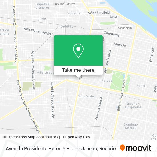 Avenida Presidente Perón Y Rio De Janeiro map