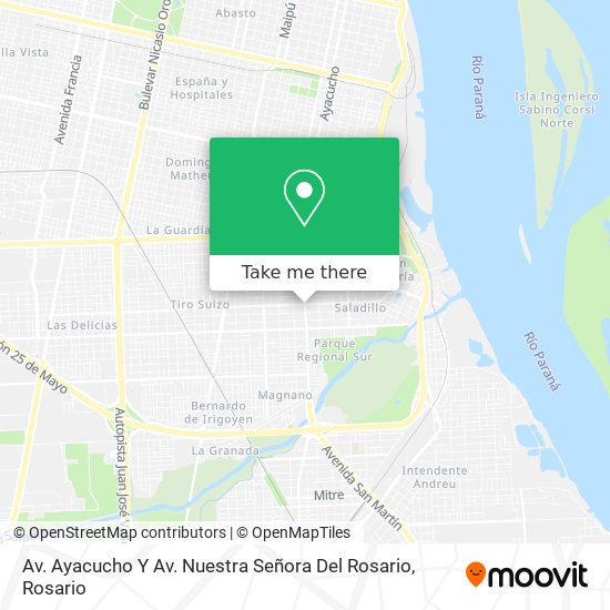 Av. Ayacucho Y Av. Nuestra Señora Del Rosario map