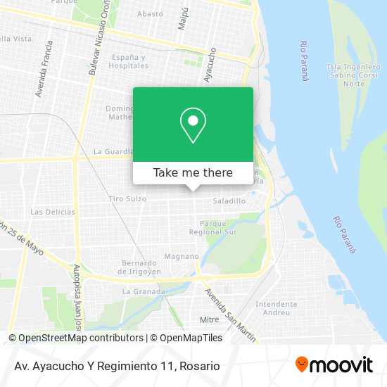 Mapa de Av. Ayacucho Y Regimiento 11