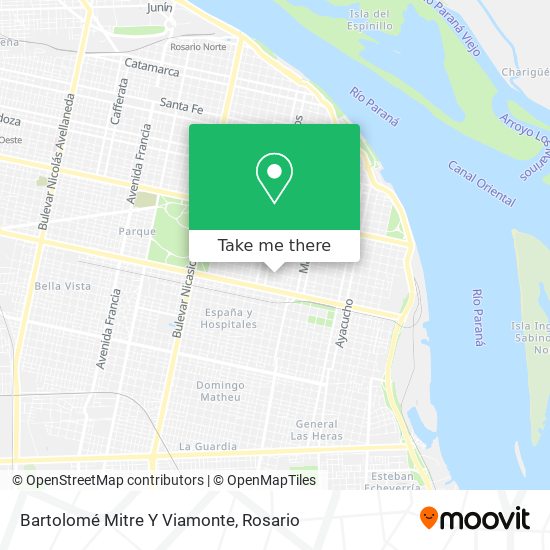 Mapa de Bartolomé Mitre Y Viamonte
