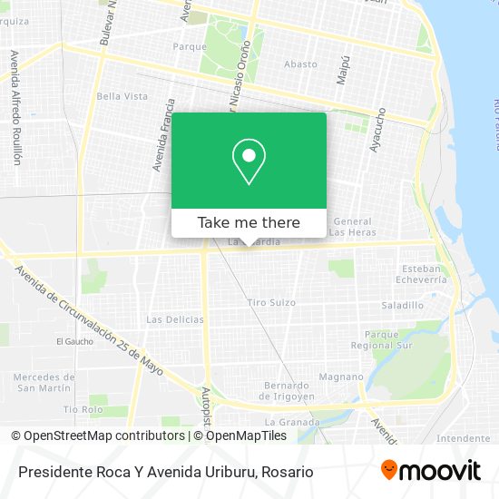 Presidente Roca Y Avenida Uriburu map