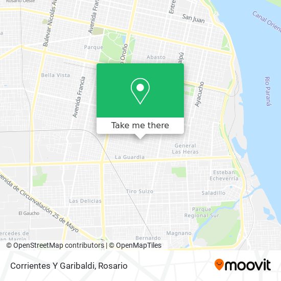 Mapa de Corrientes Y Garibaldi