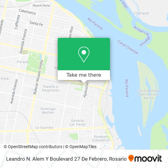 Mapa de Leandro N. Alem Y Boulevard 27 De Febrero