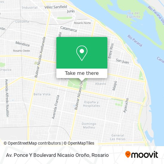 Av. Ponce Y Boulevard Nicasio Oroño map