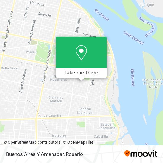 Buenos Aires Y Amenabar map