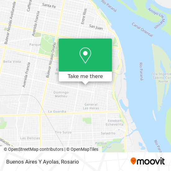 Buenos Aires Y Ayolas map