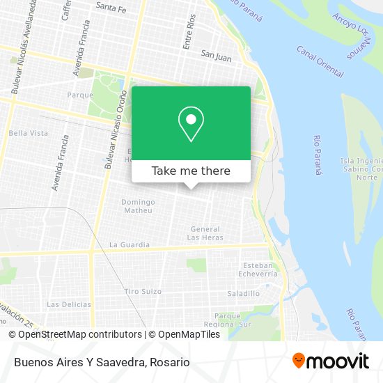 Buenos Aires Y Saavedra map