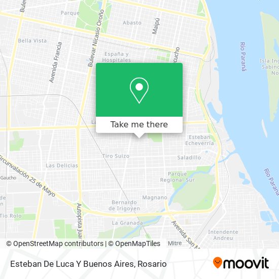 Esteban De Luca Y Buenos Aires map