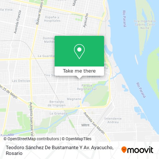 Teodoro Sánchez De Bustamante Y Av. Ayacucho map