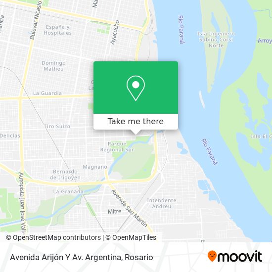 Avenida Arijón Y Av. Argentina map