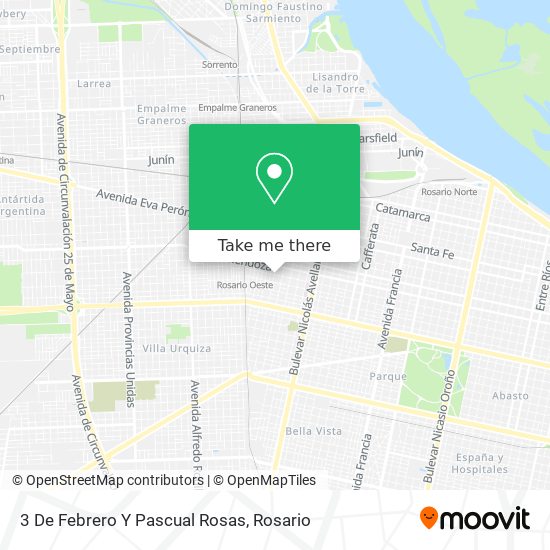 3 De Febrero Y Pascual Rosas map