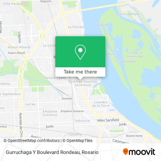 Mapa de Gurruchaga Y Boulevard Rondeau