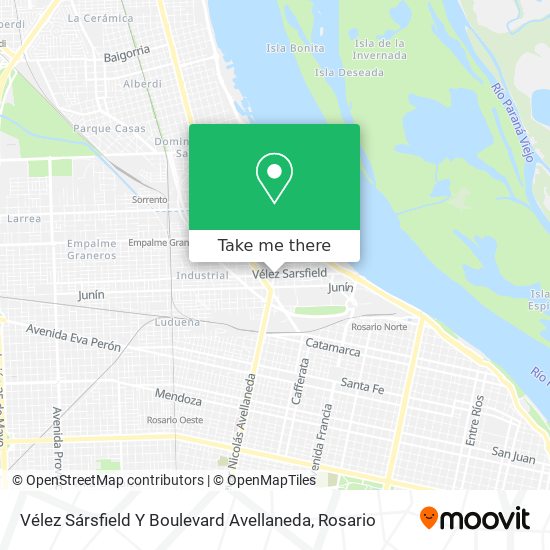 Vélez Sársfield Y Boulevard Avellaneda map