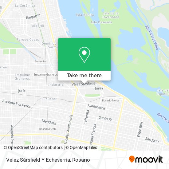Mapa de Vélez Sársfield Y Echeverría